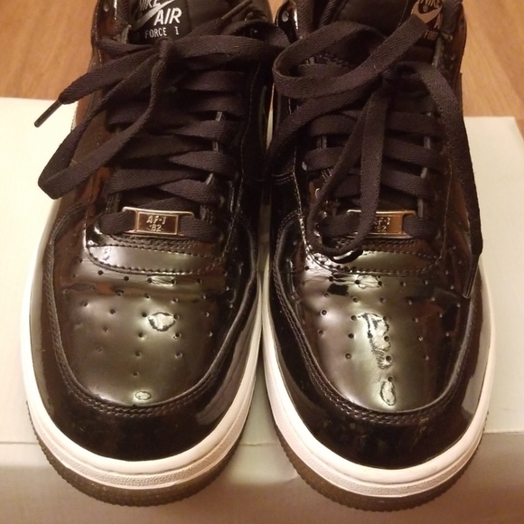 Nike Other - Size 9.5  black patent leather Air force 1